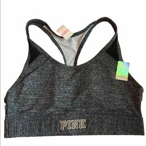 NWT VA Pink Ultimate Unlined Sport Bra
